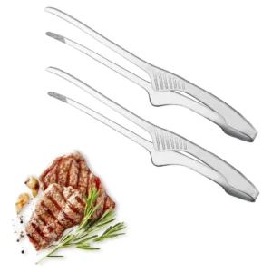 Pinzas para Barbacoa OXO Good Grips: Acero Inoxidable Premium, Antideslizantes, Diseño Ergonómico, Resistentes al Calor, Ideales para Asar Carnes y Ve