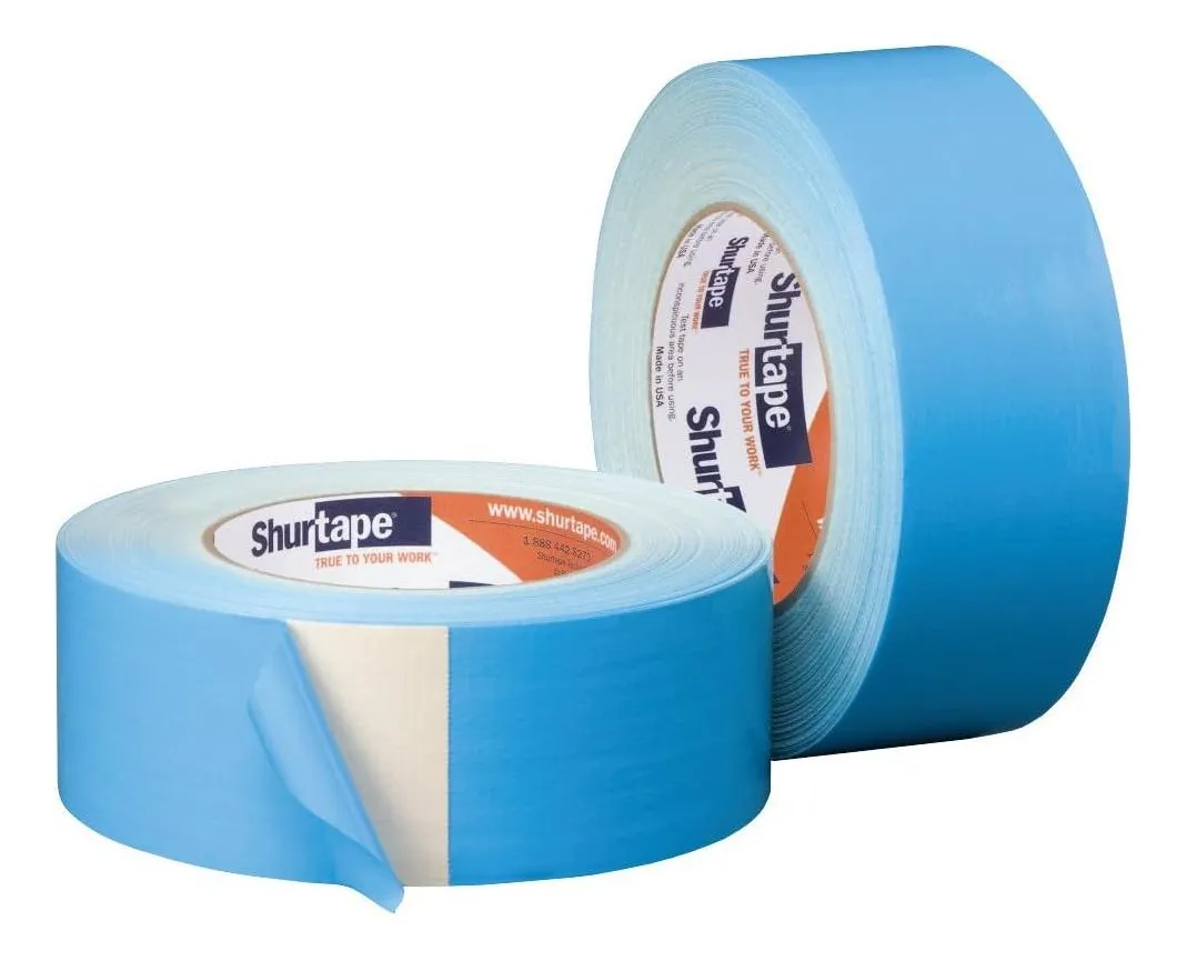 Shurtape DF545: Cinta Adhesiva Doble Cara para Alfombras - Fijación Extrema, Resistente al Desgarro, Fácil Aplicación y Remoción Limpia - Ideal para I