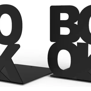 Sujetalibros Decorativo Metálico con Diseño Elegante | Marca DecorAura Modelo Aurora | Soporte Antideslizante para Libros, Revistas y Documentos | Ide