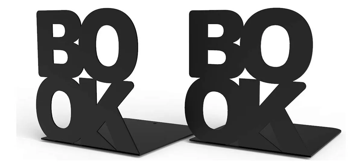 Sujetalibros Decorativo Metálico con Diseño Elegante | Marca DecorAura Modelo Aurora | Soporte Antideslizante para Libros, Revistas y Documentos | Ide