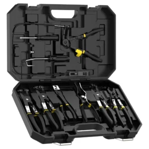 Juego Profesional de Alicates para Abrazaderas de Manguera Flexibles Irwin: Kit Completo, Mango Ergonómico y Fácil Acceso para Reparaciones Automotric