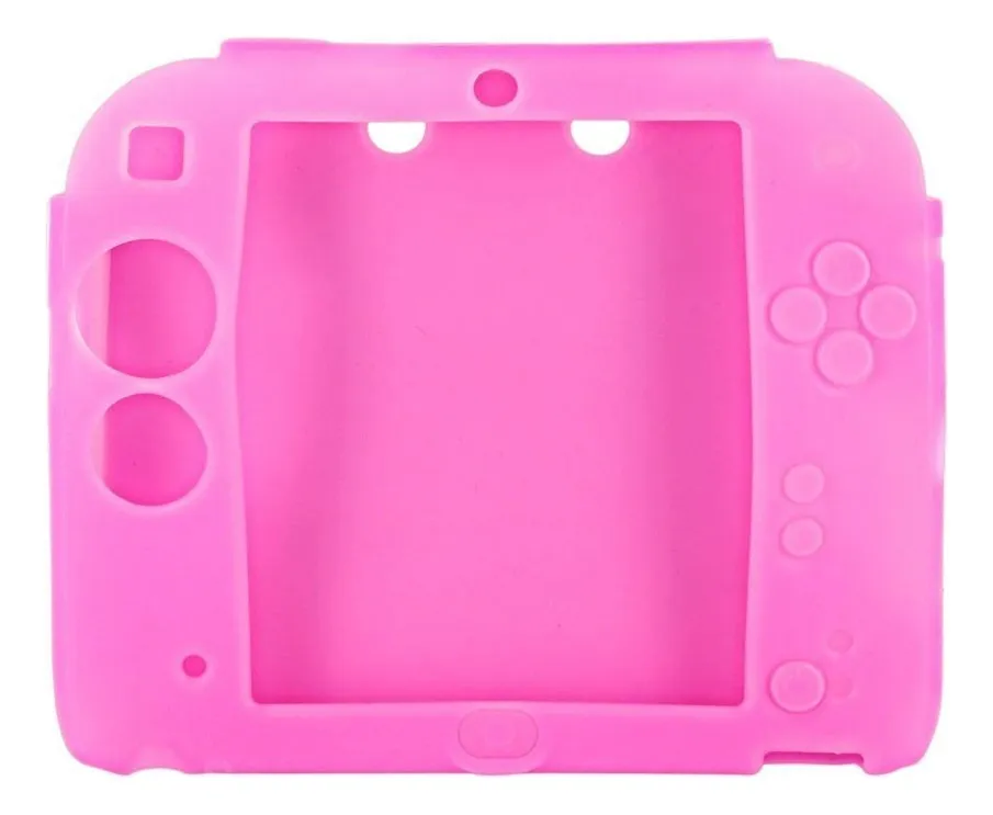 Funda Protectora de Silicona Gel para Nintendo 2DS: Protección Integral en 5 Colores Vibrantes | Marca Genérica | Modelo 2DS | Diseño Ergonómico y Ant