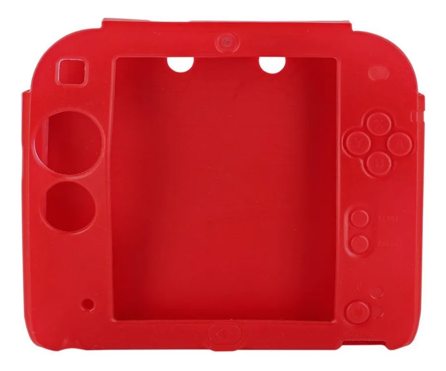 Funda Protectora de Silicona Gel para Nintendo 2DS: Protección Integral en 5 Colores Vibrantes | Marca Genérica | Modelo 2DS | Diseño Ergonómico y Ant