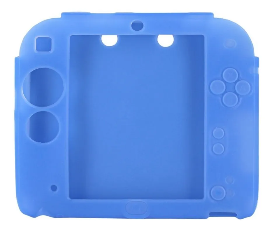 Funda Protectora de Silicona Gel para Nintendo 2DS: Protección Integral en 5 Colores Vibrantes | Marca Genérica | Modelo 2DS | Diseño Ergonómico y Ant