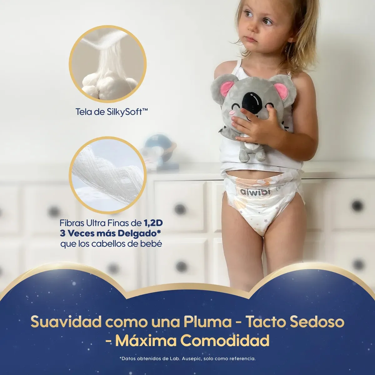 Pañales Aiwibi Ultimate Comfort Etapa 4 (9-14 kg) Unisex - 48 Piezas: Protección Superior Día y Noche, Absorción Ultra, Suavidad y Ajuste Perfecto par