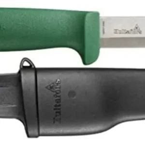 Cuchillo de Supervivencia Hultafors GK 380020: Hoja Fija de Acero al Carbono para Exteriores, Mango Ergonómico y Funda Resistente - Ideal para Camping