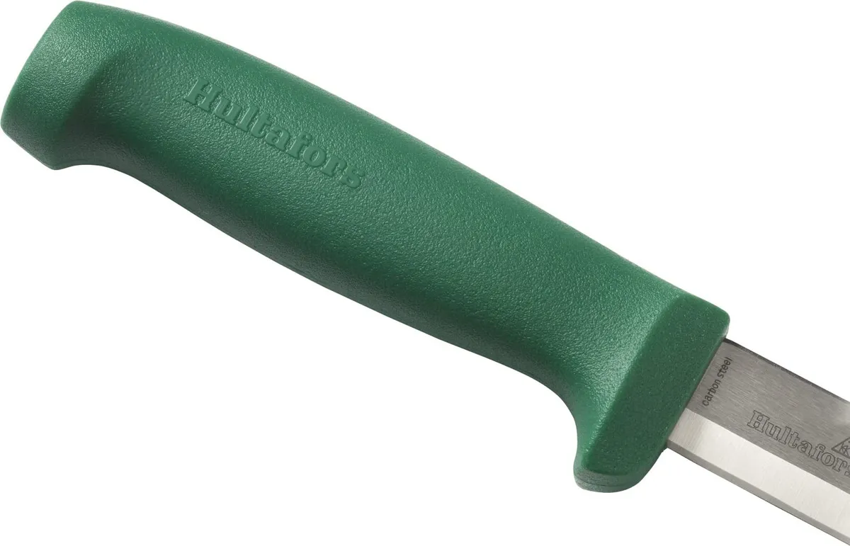 Cuchillo de Supervivencia Hultafors GK 380020: Hoja Fija de Acero al Carbono para Exteriores, Mango Ergonómico y Funda Resistente - Ideal para Camping