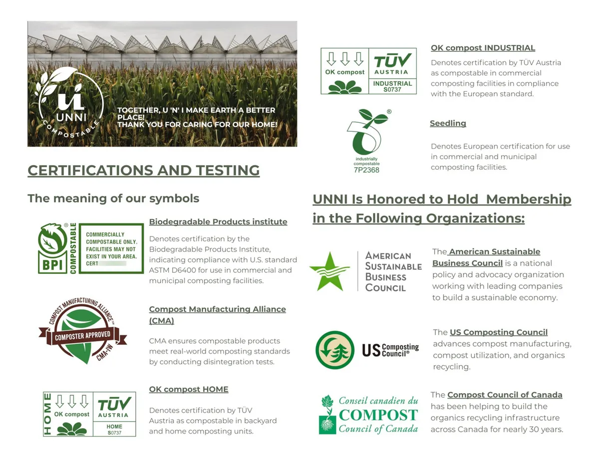 Bolsas Compostables Extra Gruesas BioBag®: 100 Unidades Resistentes, Certificadas para Compostaje Doméstico y Comercial, Ecológicas y Biodegradables