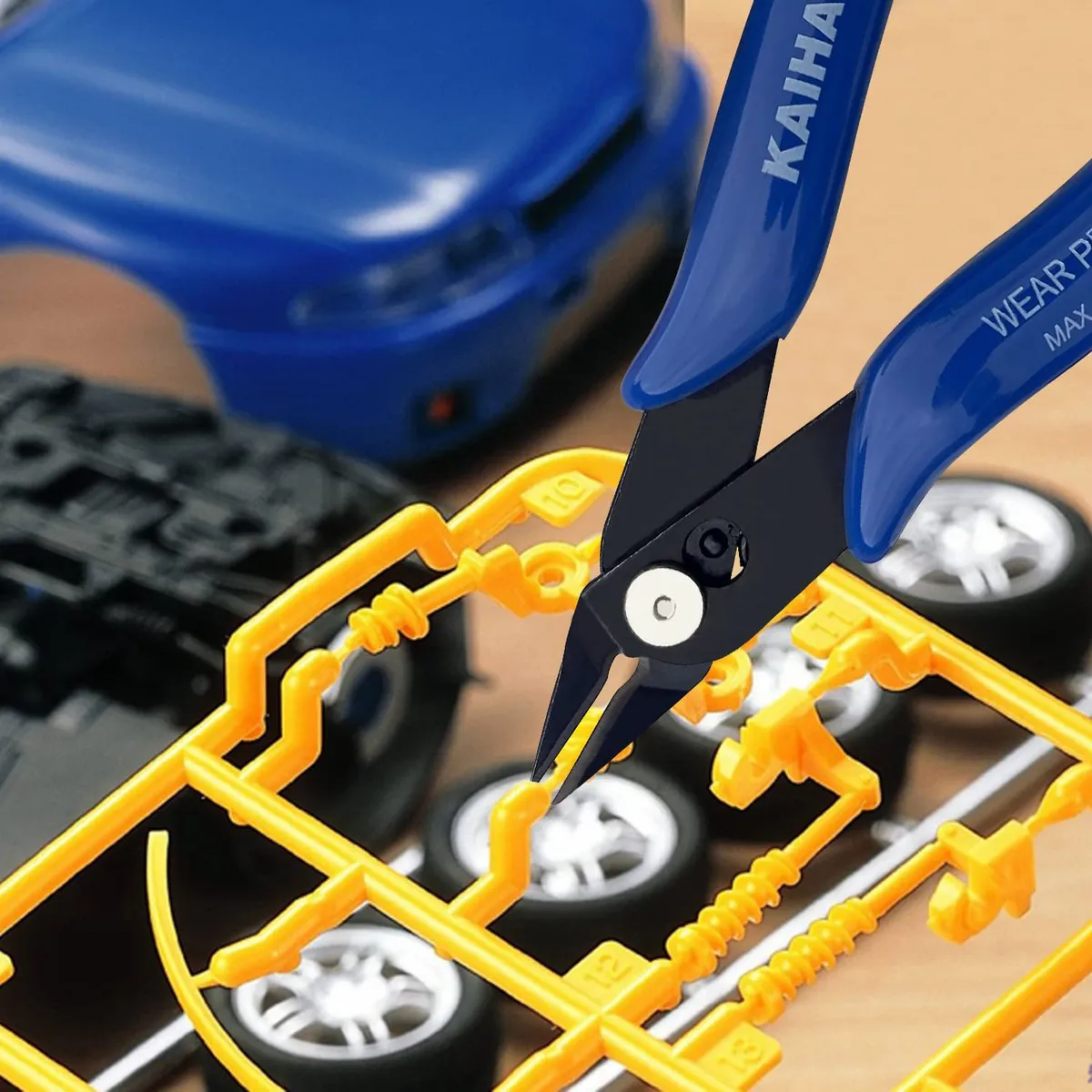 Juego de 10 Pinzas de Corte Electrónico Corta Alambres Azul Truper: Precisión Profesional para Electrónica, Modelismo y Manualidades. Diseño Ergonómic