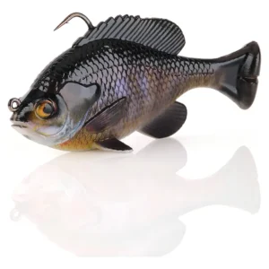 Señuelo Suave Savage Gear Pulse Tail RTF Bluegill - Imitación Realista, Cola Vibrante, Hundimiento Lento, Ideal para Lubina y Especies Predadoras