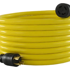 Cable de Extensión Industrial de 7.6 Metros - Marca [Nombre de la Marca] Modelo L14-3 - 30A, 125/250V, 4 Clavijas - Ideal para Trabajos Pesados y Alta