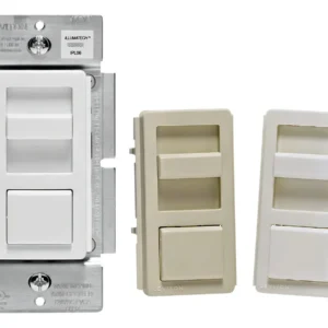 Control de Iluminación Inteligente: Dimmer Deslizable Leviton Decora 6674-W, 1 Polo/3 Vías, Blanco - Regula Intensidad y Crea Ambientes Personalizados