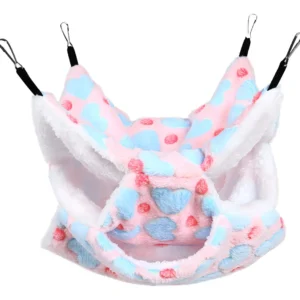 Hamaca para Mascotas Pequeñas Cozy Paws: Triple Litera de Cálida Felpa, Diseño Ergonómico y Confort Supremo para Gatos y Perros Pequeños - Modelo Cama