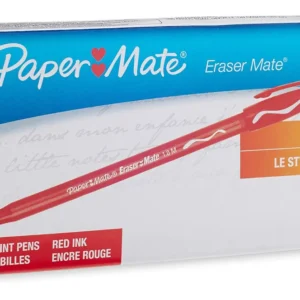 Bolígrafos Borrables Pilot FriXion Rojo - Caja con 12 Unidades - Punta Media 0.7mm - Tinta Gel Thermosensible - Perfectos para Notas y Dibujos Escolar