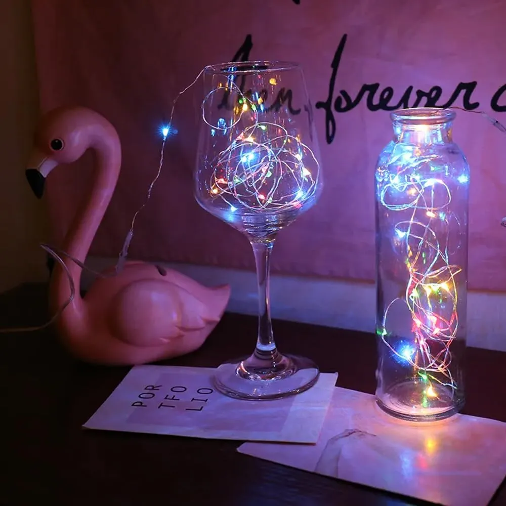 Iluminación Festiva Eco-Amigable: Set de 3 Cadenas de Luces LED USB Multicolor, Marca Genérica, Modelo FX-3000, para Decoración Navideña y Ambientes C
