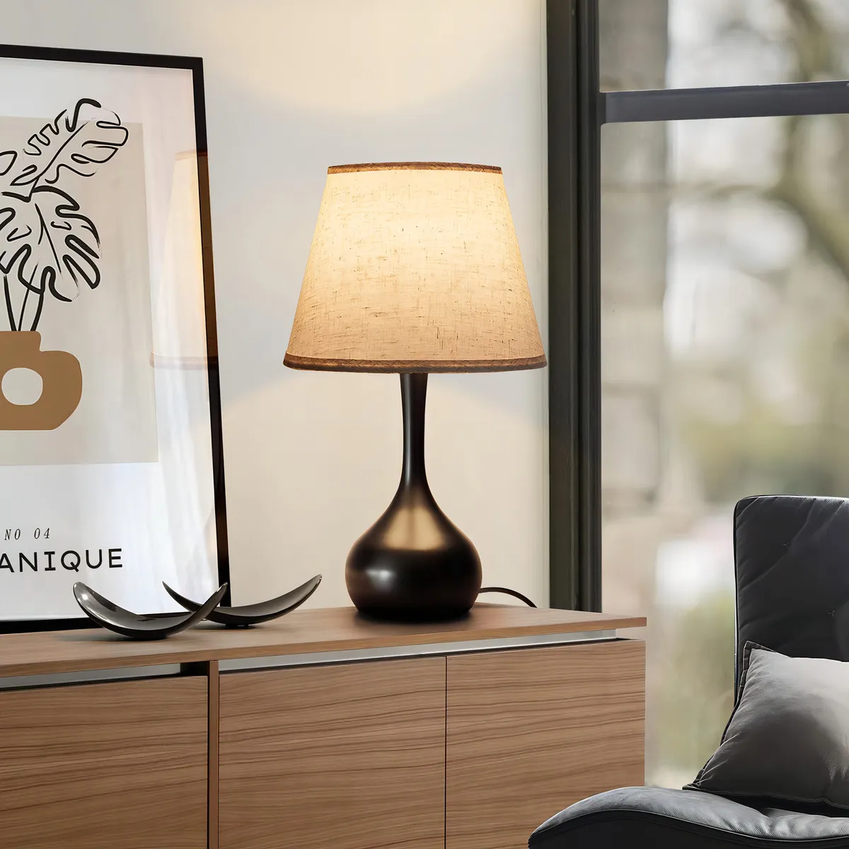 Ilumina tu descanso: Juego de 2 Lámparas de Mesa Táctiles LED, Marca 'Sueño Dorado' Modelo SD-750, Diseño Moderno con 3 Niveles de Intensidad, Perfect