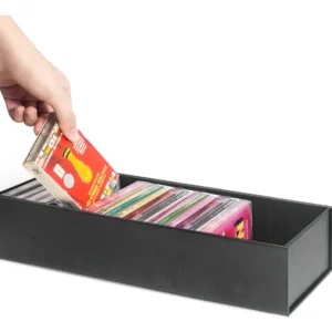 Organizador de Cintas de Casete Audio Pro-Ject Record Box: Almacenamiento Compacto y Seguro, Diseño Clásico para Coleccionistas, Capacidad para 100 Ca
