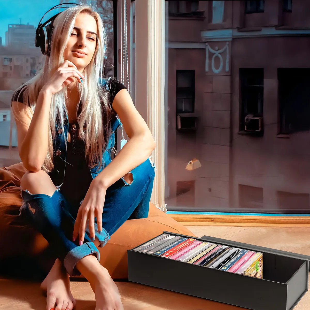 Organizador de Cintas de Casete Audio Pro-Ject Record Box: Almacenamiento Compacto y Seguro, Diseño Clásico para Coleccionistas, Capacidad para 100 Ca