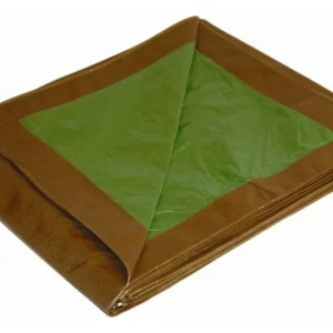 Lona Reversible Impermeable Full Size 7-mil Café/Verde 10x12: Protección Superior para Exteriores - Resistencia, Durabilidad y Versatilidad con la Mar