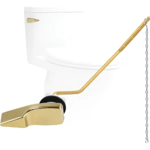 Kit de Repuesto para Manija de Inodoro Universal Dorado Metalizado - Marca Ace Hardware - Modelo AH-8800: Elegancia y Durabilidad, Fácil Instalación p