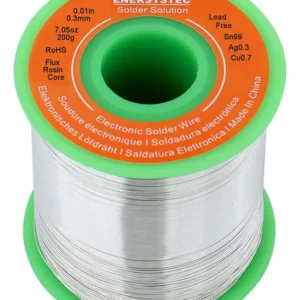 Alambre de Soldadura Extrafino con Núcleo de Resina Sin Plomo - Kester 24-7735-0000 | Soldadura de Precisión para Electrónica, Bajo Residuo, Fácil Apl