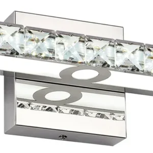 Iluminación de Espejo LED de Vidrio Elegante | Marca LuminaGlow | Modelo Aurora | Diseño Moderno y Brillo Ajustable para Baños y Recámaras | Fácil Ins