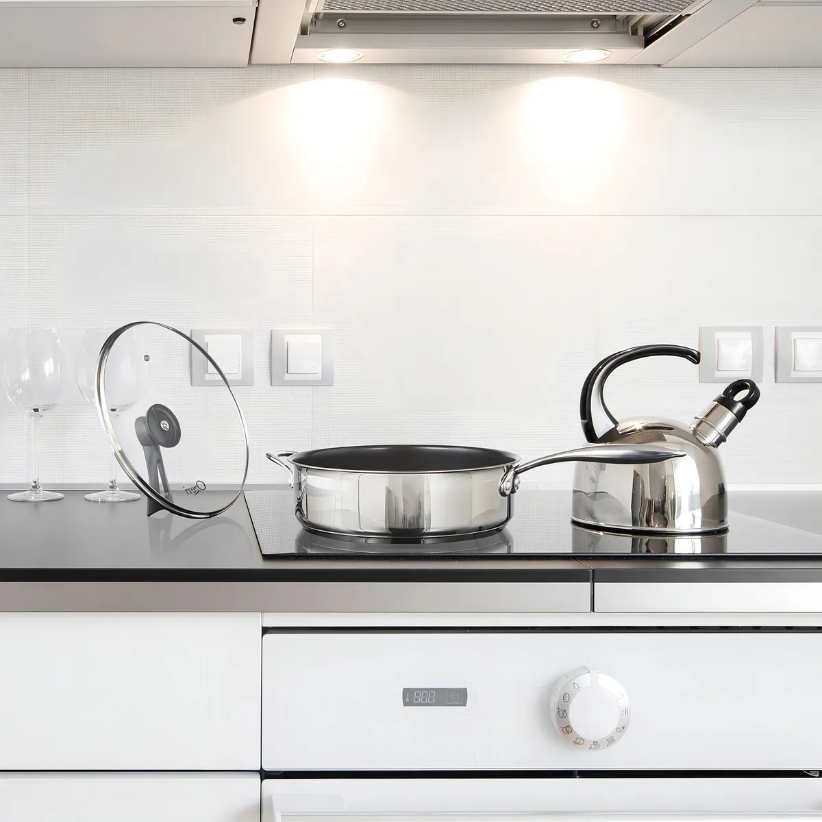 Tapa de Sartén de Vidrio Templado 20 cm | Marca Genérica - Modelo Estándar | Resistencia y Visibilidad | Cocina Segura y Eficiente | Fácil Limpieza