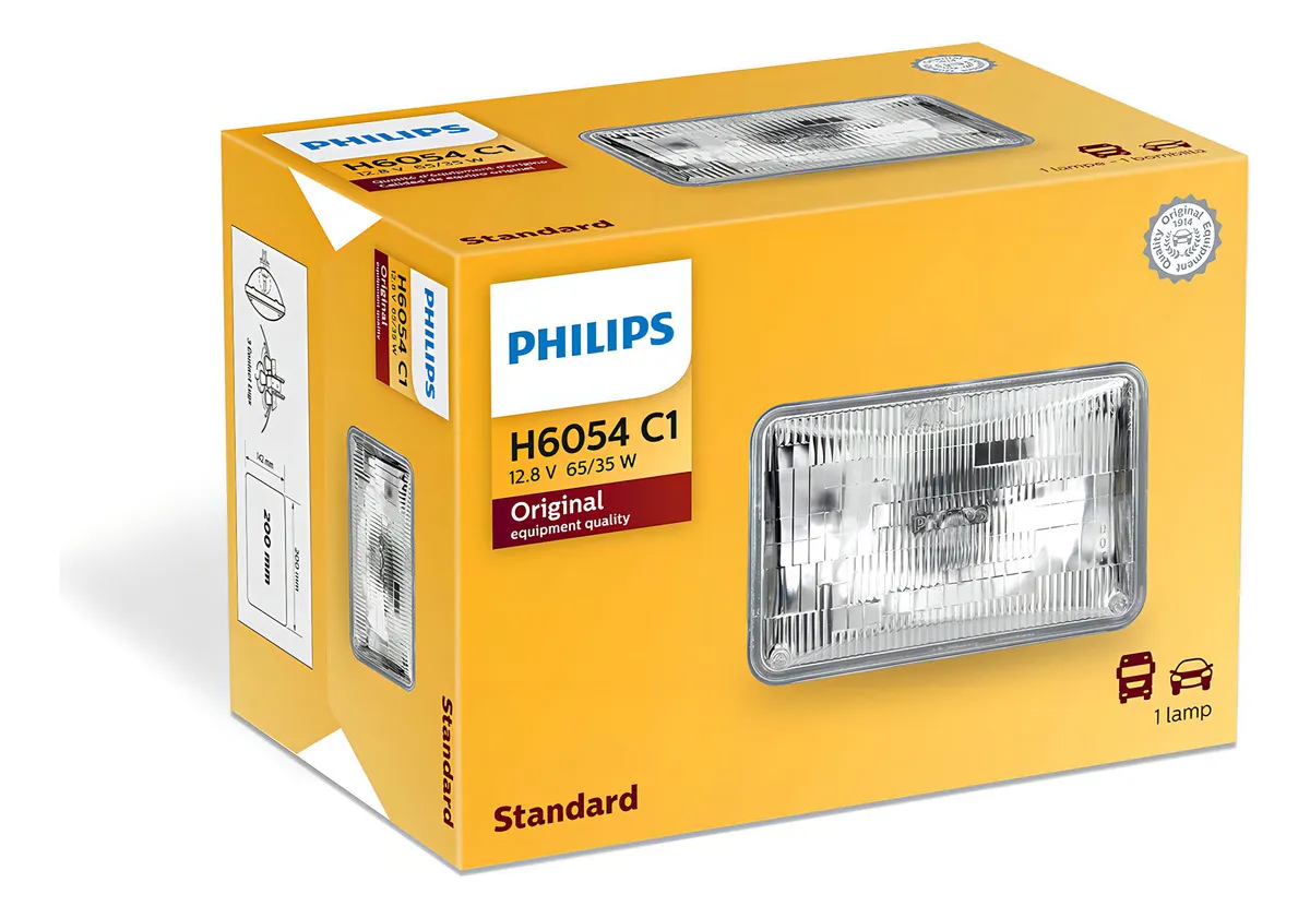 Lámpara Delantera Halógena de Repuesto H6054: Iluminación Brillante y Duradera para tu Vehículo, Marca Sylvania, Fácil Instalación y Mayor Seguridad e