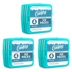 Bolsas de Hielo Delgadas Reutilizables 'ArcticChill' Modelo Pro: Mantén tus Alimentos Frescos y Seguros en Loncheras, Ideales para Niños y Adultos, Pa