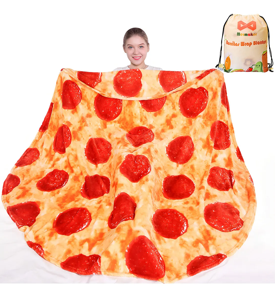 Cobija Suave de Doble Vista con Diseño de Burrito ¡Edición Especial! | Marca Genérica de Confort | Calentita y Perfecta para Regalar: Ideal para Hogar