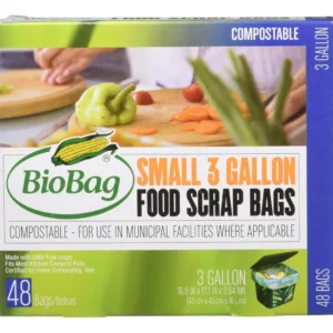 Bolsas Compostables Pequeñas para Cocina | 48 Unidades | Marca BioBag® | Biodegradables y Resistentes | Ideales para Desechos Orgánicos y Compostaje D