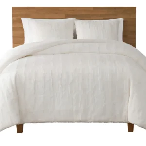 Cobertor King Size de Lujo: Edredón Nieve de Piel Sintética, Marca CozyDream, Extra Suave y Cálido. Ideal para Invierno, Diseño Elegante y Fácil Cuida