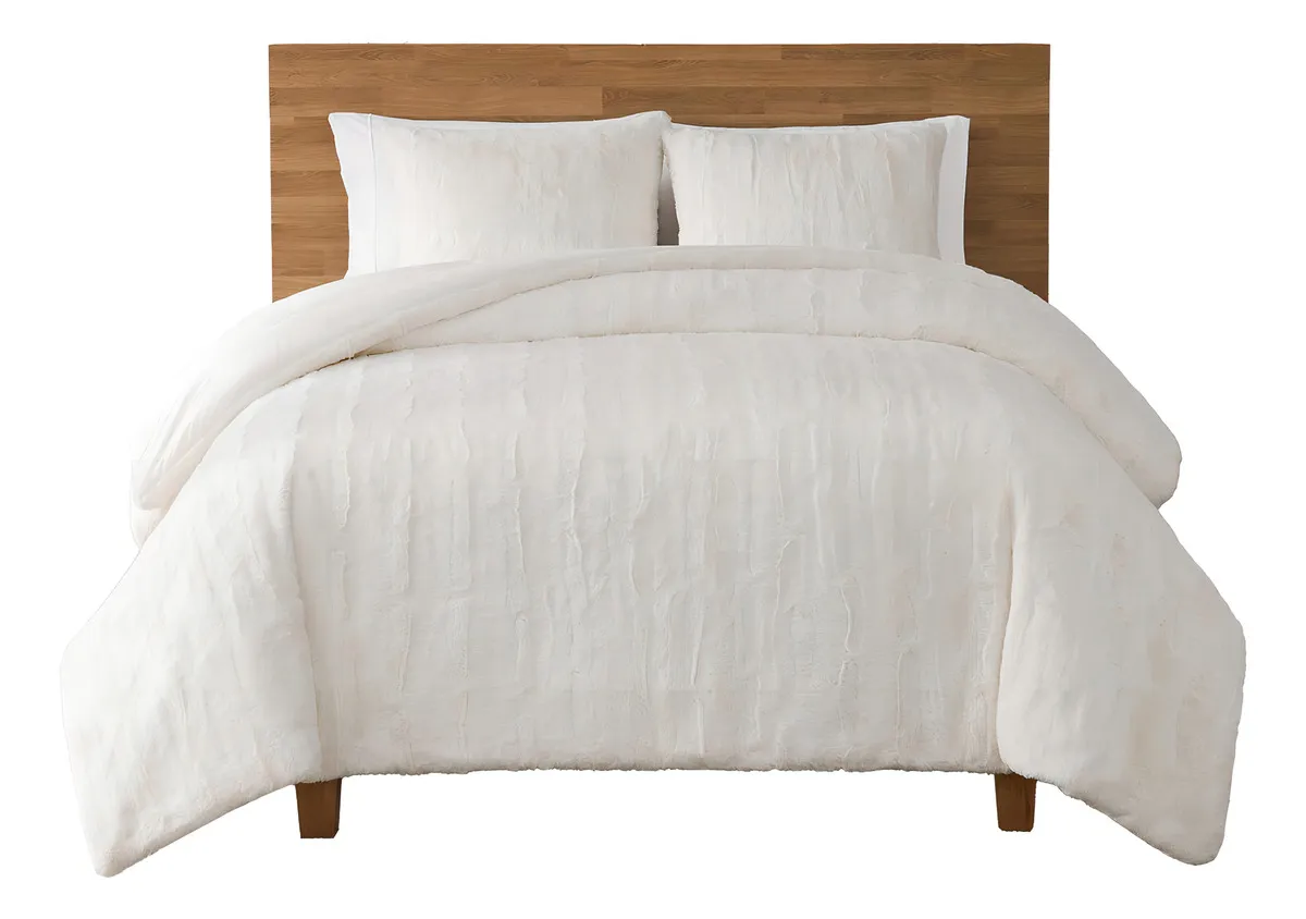 Cobertor King Size de Lujo: Edredón Nieve de Piel Sintética, Marca CozyDream, Extra Suave y Cálido. Ideal para Invierno, Diseño Elegante y Fácil Cuida