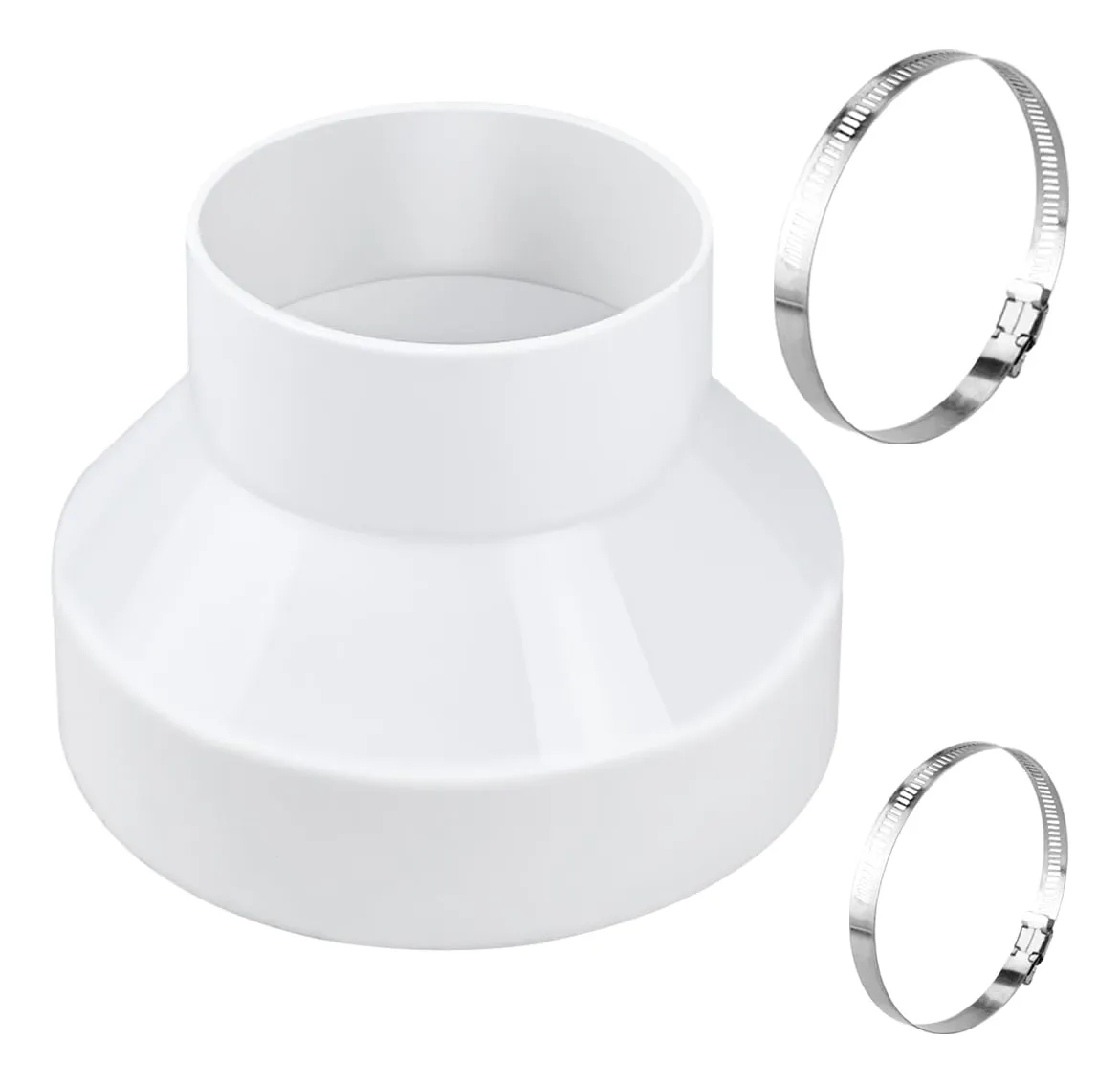 Reductor de Conductos PVC para Ventilación HVAC: X-Flow Model XF-R100, Reduce Diámetro y Optimiza Flujo de Aire en Sistemas de Climatización Residenci