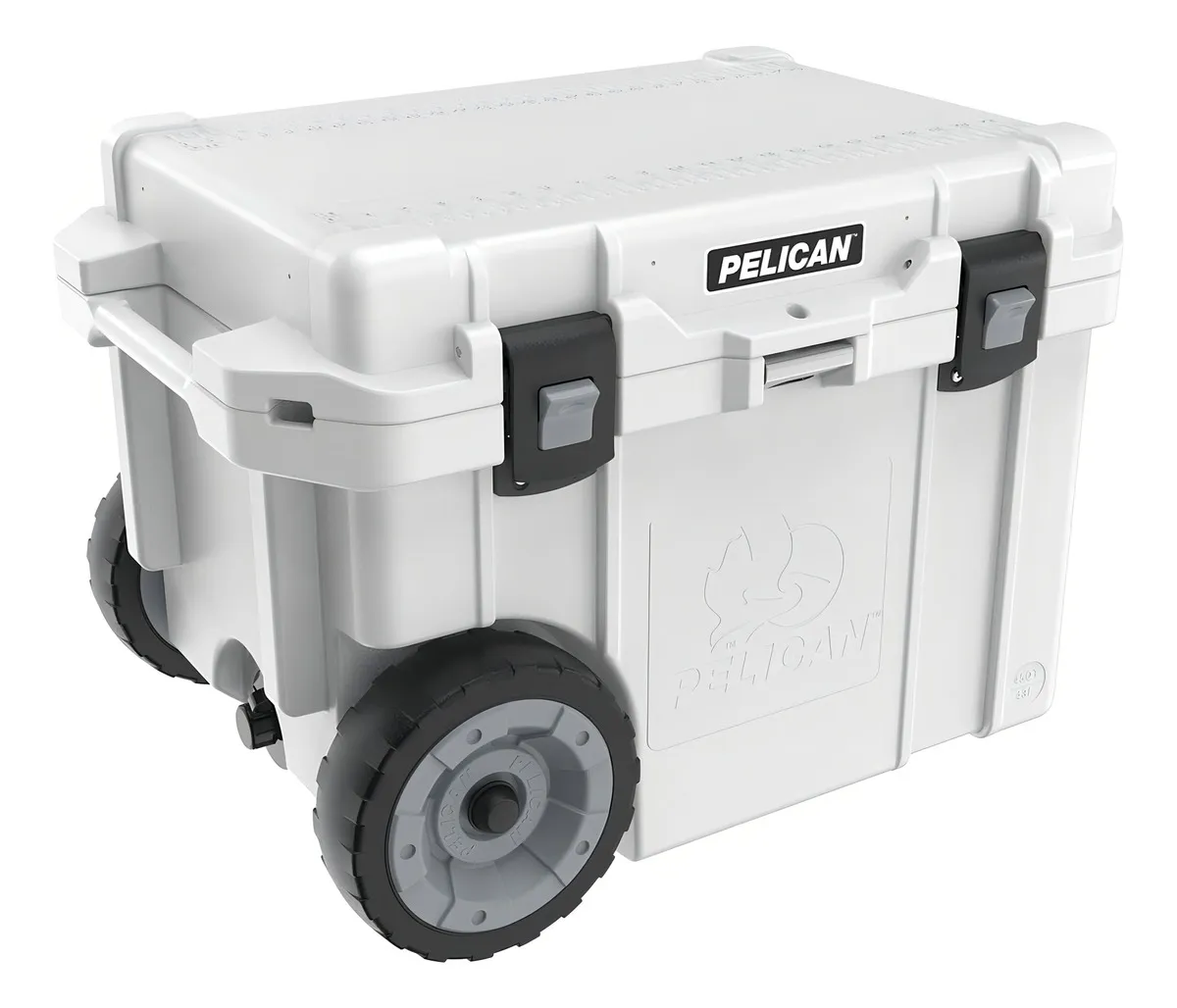 Enfriador Portátil Pelican Elite PRO Gear 30QT con Ruedas: Conserva Hielo por Días, Diseño Robusto y Fácil Transportación para Aventuras al Aire Libre