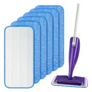 ¡Limpia a Fondo con las Almohadillas de Microfibra Swiffer WetJet Moradas! Pack de 6, Absorbencia Superior, Fácil de Usar y Reutilizables, para Pisos