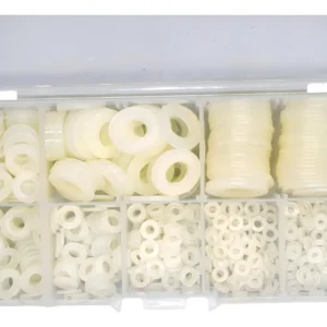 Arandelas de Nylon Surtek 112015 - Kit Completo de 550 Piezas: Resistencia Superior, Aislamiento y Protección para Tornillos y Pernos en Proyectos de