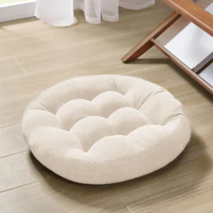 Almohada de Piso Redonda para Meditación Beige Grande Degrees of Comfort DC31-0533: Confort Superior y Apoyo Ergonómico para Yoga y Relajación Profund
