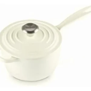 Cacerola Redonda Esmaltada Le Creuset Signature de Hierro Fundido Blanco: Cocina Gourmet, Durabilidad Excepcional y Distribución Uniforme del Calor pa