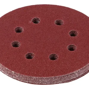 Discos de Lijado 125 mm Bosch Expert para Madera y Metal - 10 Piezas con 8 Orificios para Aspiración Eficiente - Grano Fino para Acabados Perfectos