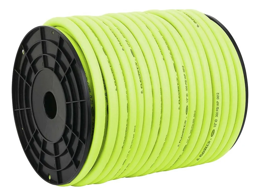 Manguera de Aire Flexzilla Pro de 1/2 Pulgada x 76 Metros: Máxima Flexibilidad y Resistencia para Trabajos Pesados. Diseño Innovador, Anti-Enredos y L