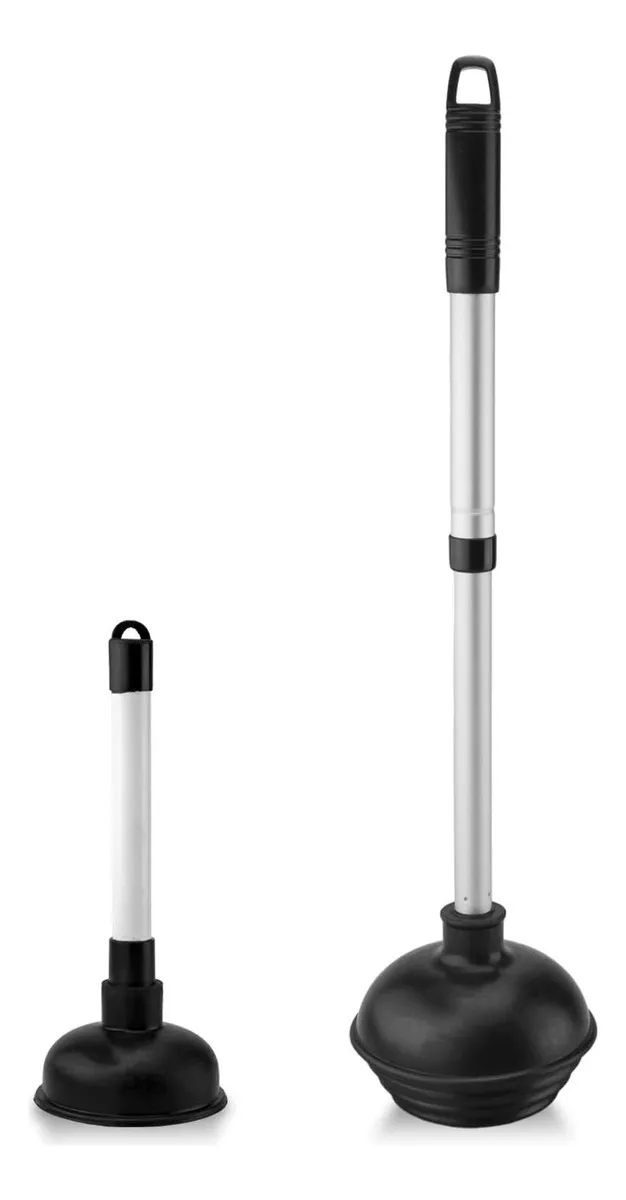 Émbolo Desatascador Doble Uso: Marca X - Modelo TurboClean 3000 | Kit Compacto para Inodoros y Fregaderos - Elimina Obstrucciones Fácilmente y Ahorra