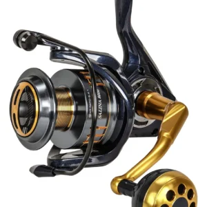 Carrete Giratorio de Agua Salada Okuma Salina Litecast Alumi: Desata tu Pasión por la Pesca con un Diseño Ligero y Potente. Manija Izquierda para Dies