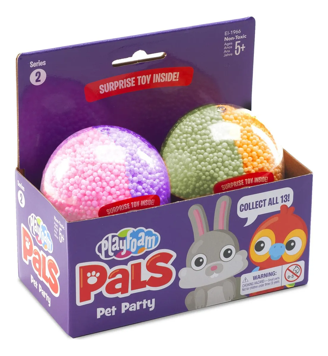 ¡Descubre la Magia! Playfoam Pals 2-Pack: Juguete Sorpresa Coleccionable para Niños de 3+ Años. Modelos Divertidos, Textura Sensorial y Creatividad si