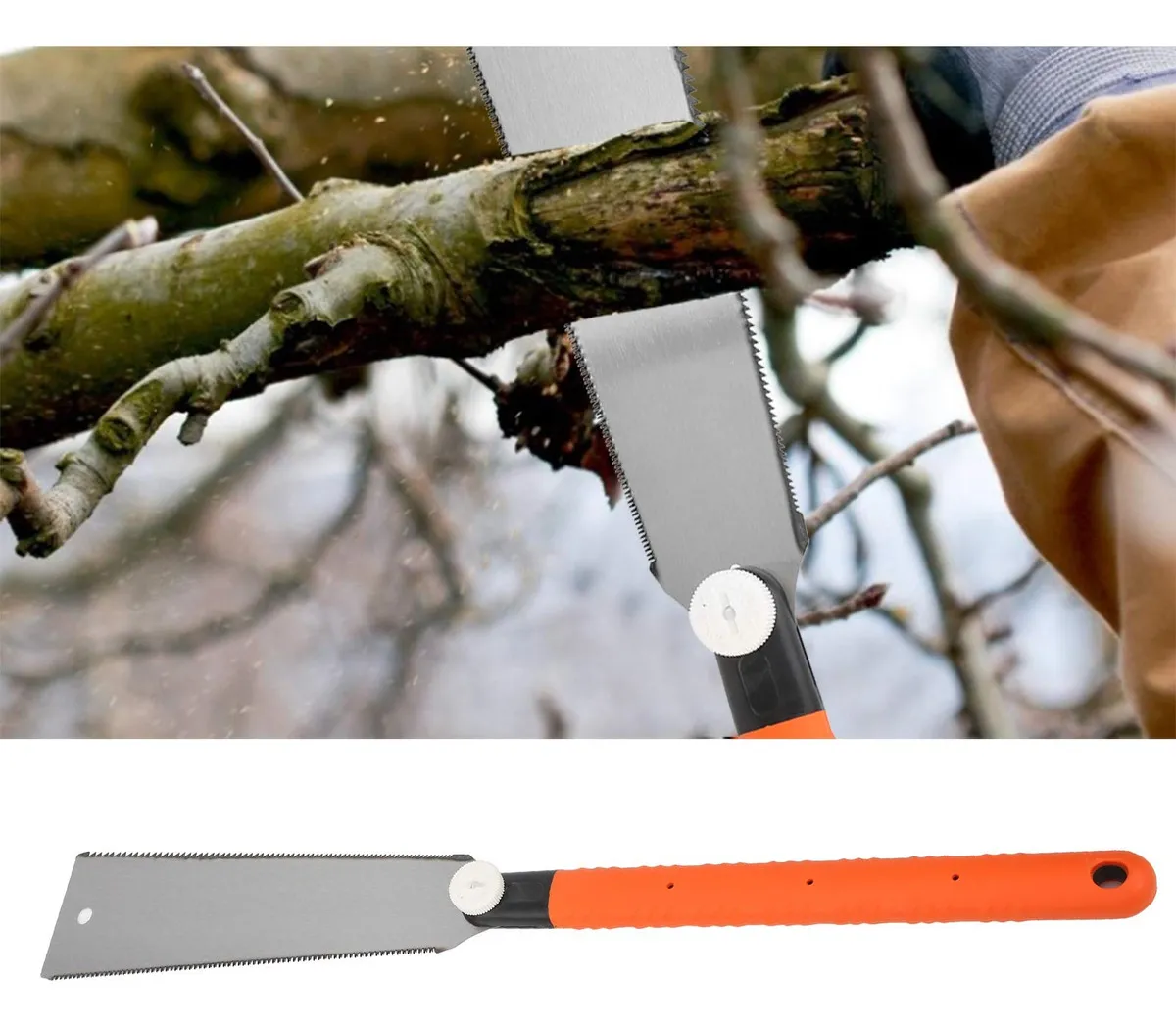 Sierra Japonesa de Mano Tsunami Tools: Corte Preciso de Doble Filo para Carpintería Fina - Modelo Pro-Cut 3000 con Mango Ergonómico y Dientes Afilados