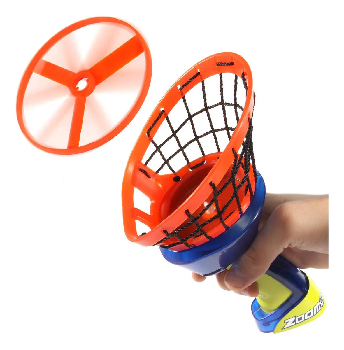 ¡Diversión sin límites! Lanzador de Discos Voladores Zoom-O Set Multicolor: Ideal para juegos al aire libre, diseño ergonómico y alcance sorprendente.