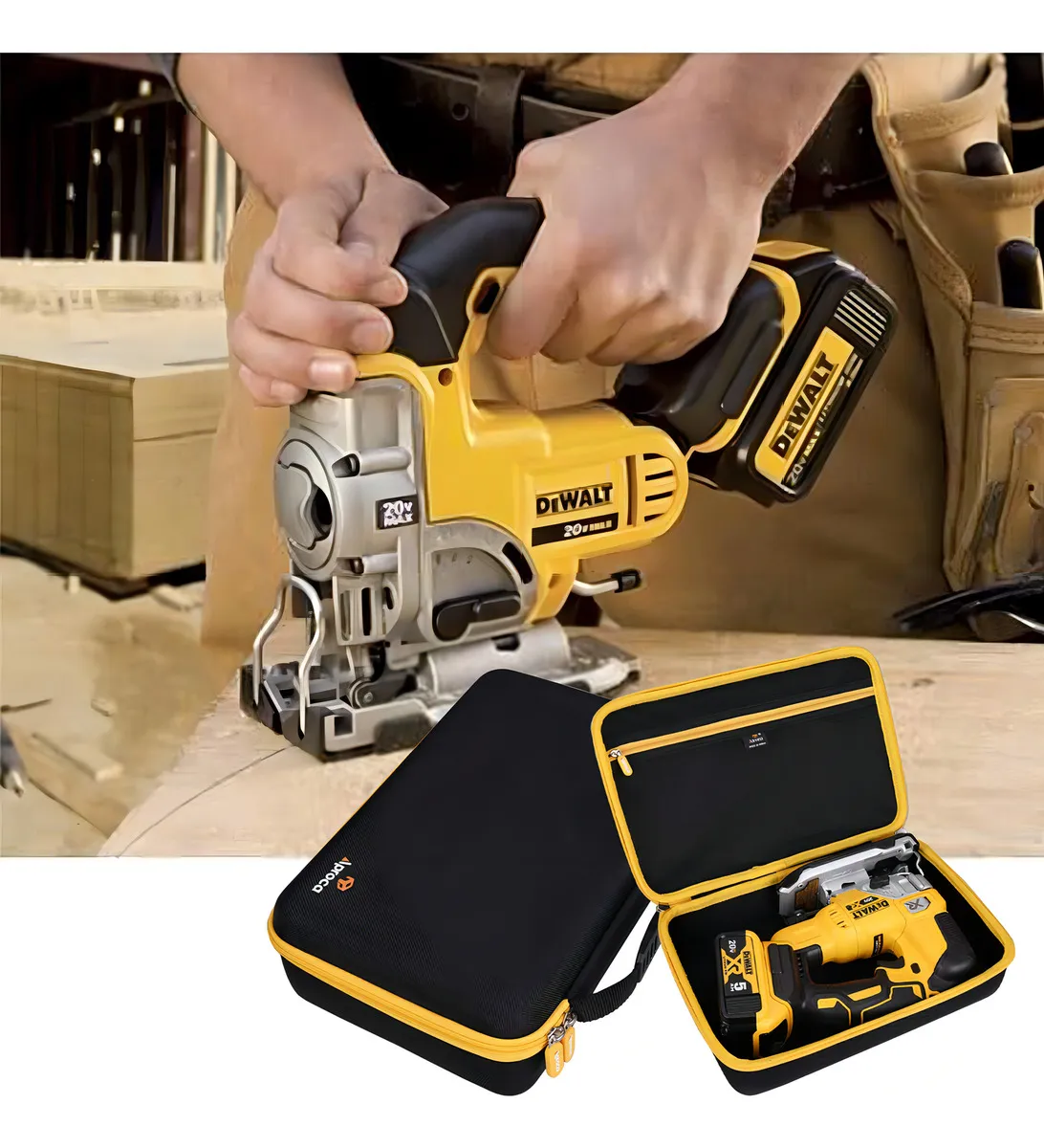 Estuche de Transporte Rígido DEWALT ToughSystem para Sierra Caladora MAX XR - Modelo DWST08250: Protección Superior, Durabilidad Extrema y Fácil Organ