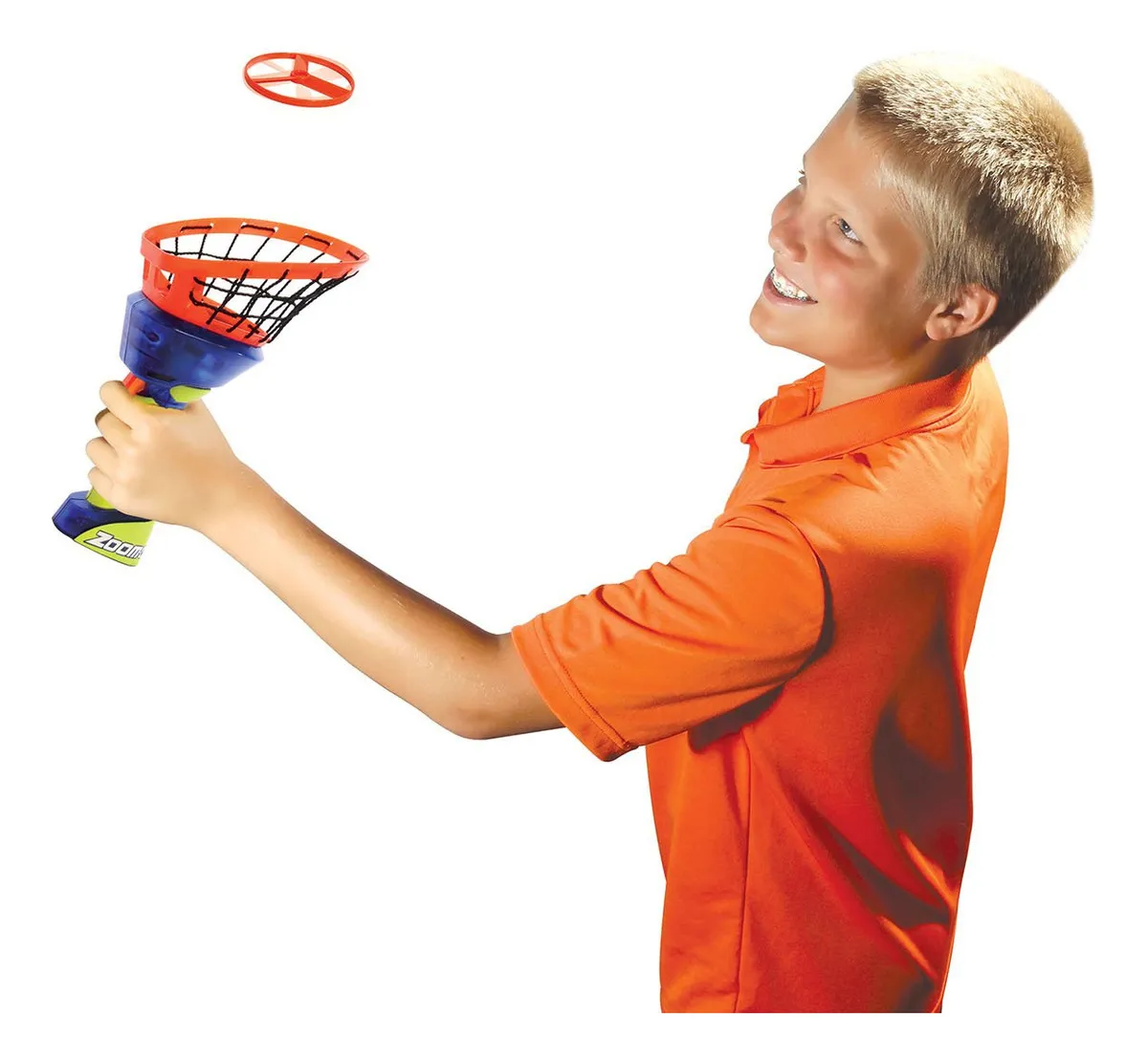 ¡Diversión sin límites! Lanzador de Discos Voladores Zoom-O Set Multicolor: Ideal para juegos al aire libre, diseño ergonómico y alcance sorprendente.
