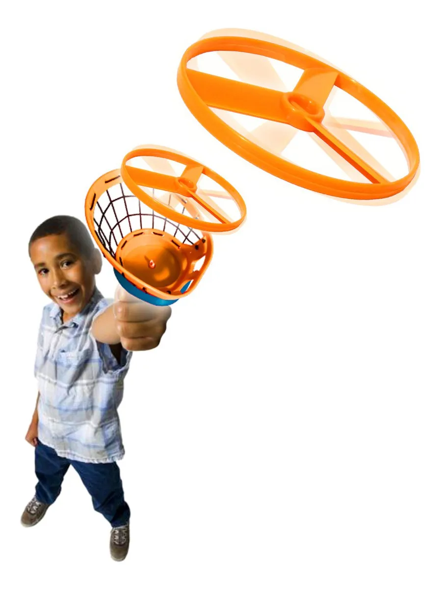 ¡Diversión sin límites! Lanzador de Discos Voladores Zoom-O Set Multicolor: Ideal para juegos al aire libre, diseño ergonómico y alcance sorprendente.