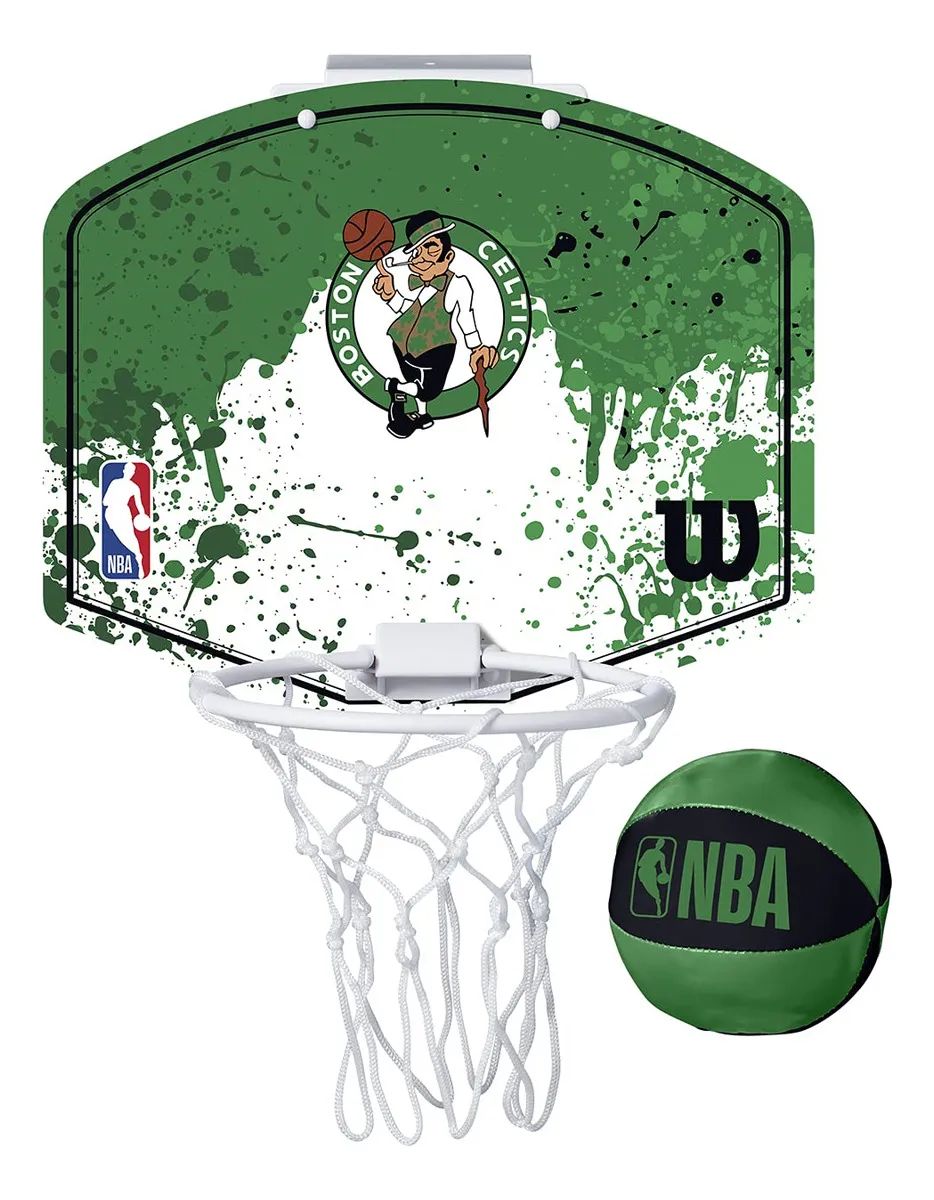¡Aros de Baloncesto Miniatura Wilson NBA Team: Diversión Garantizada en Casa! Modelos Oficiales, Fácil Instalación, Fomenta el Juego Activo y la Pasió